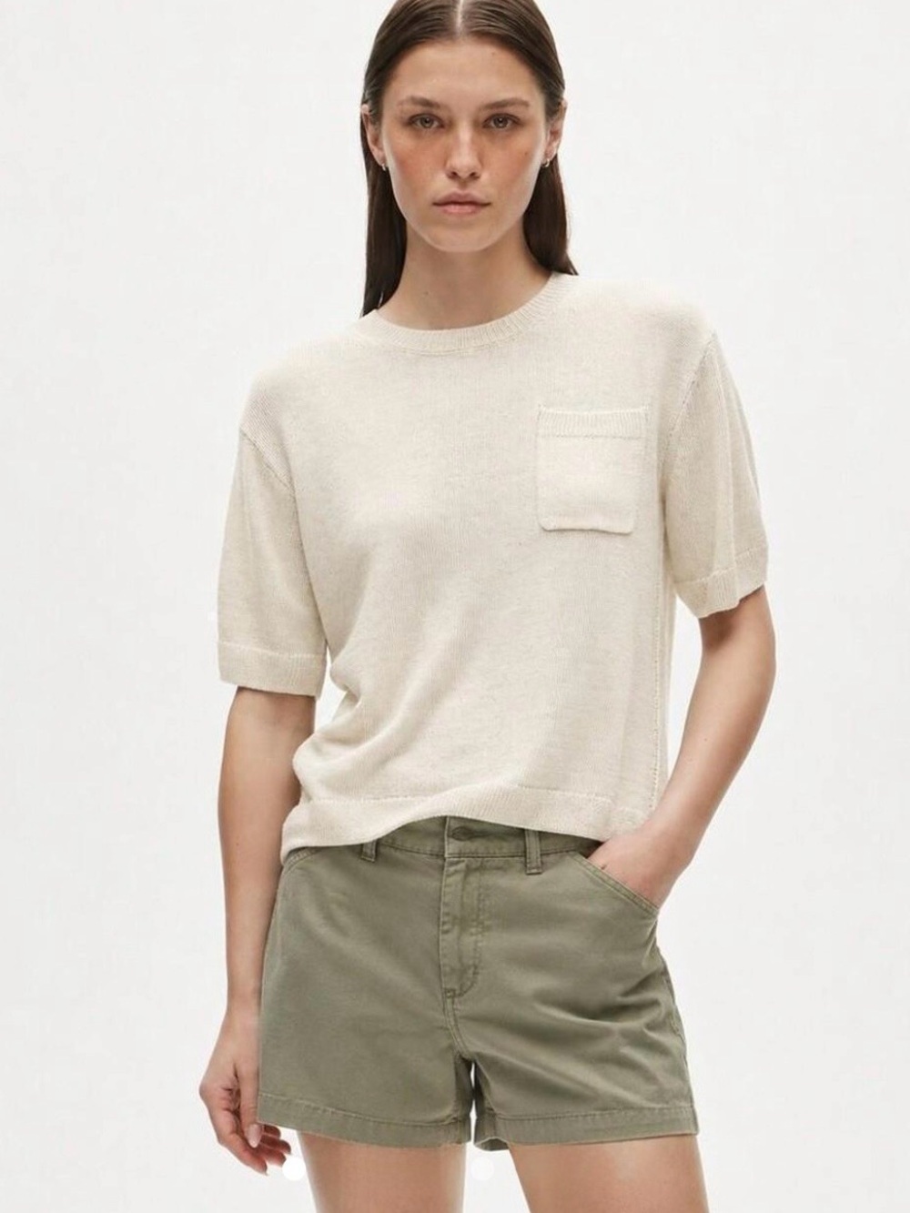 J.Crew 10 Light Olive Green Chino Shorts